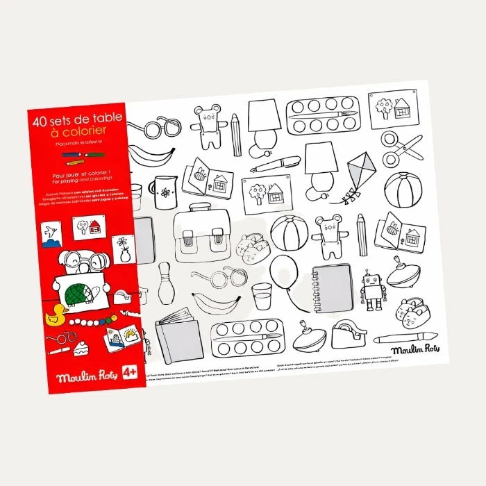 40 Colouring Placemats – The Popipops Books