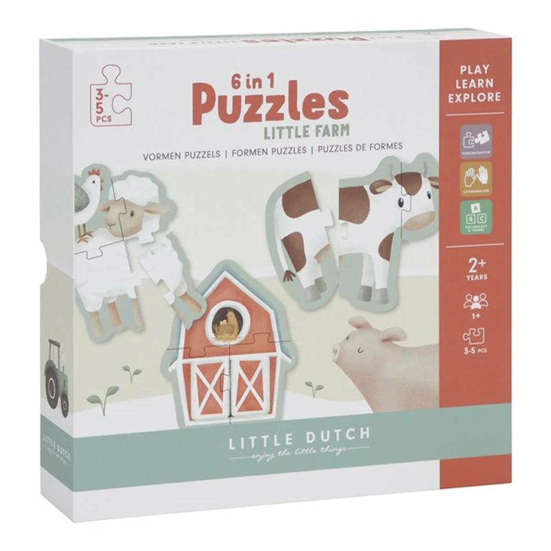 6 In 1 Puzzle – Little Farm Educational Toys