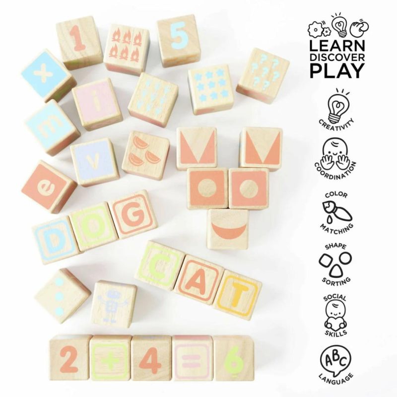 Abc Wooden Blocks Activity Toys