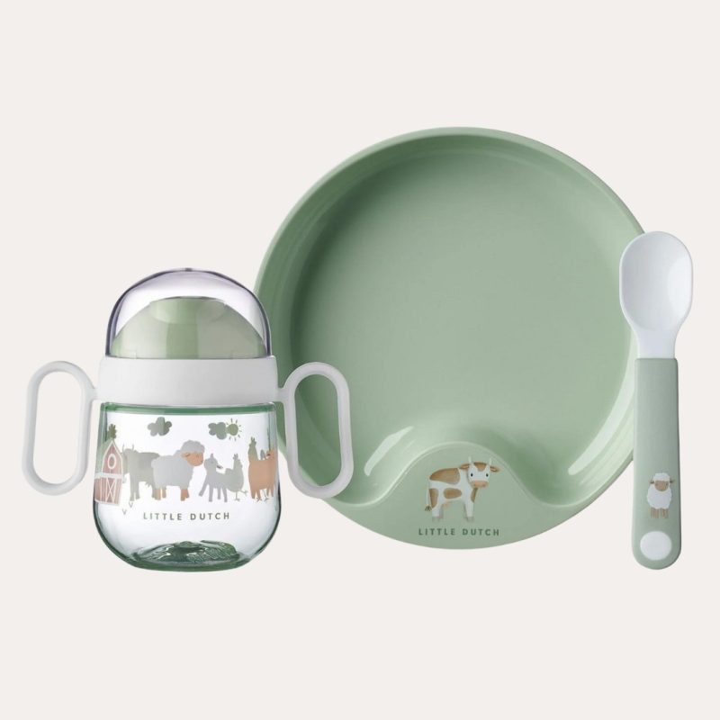 Baby Dinnerware Set 3Pcs – Little Farm Dinner Plates, Bowls