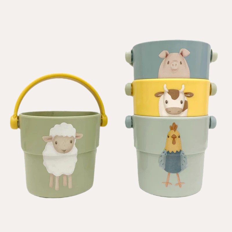 Bath Cup Buckets Set – Little Farm Bathtime