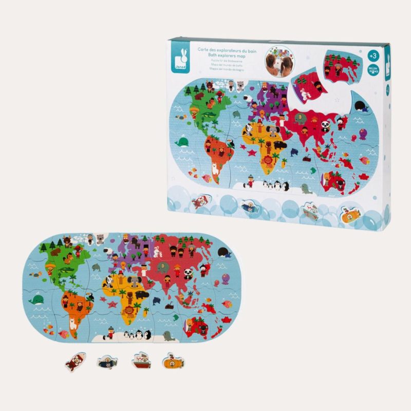 Bath Explorers Jigsaw Map Bathtime