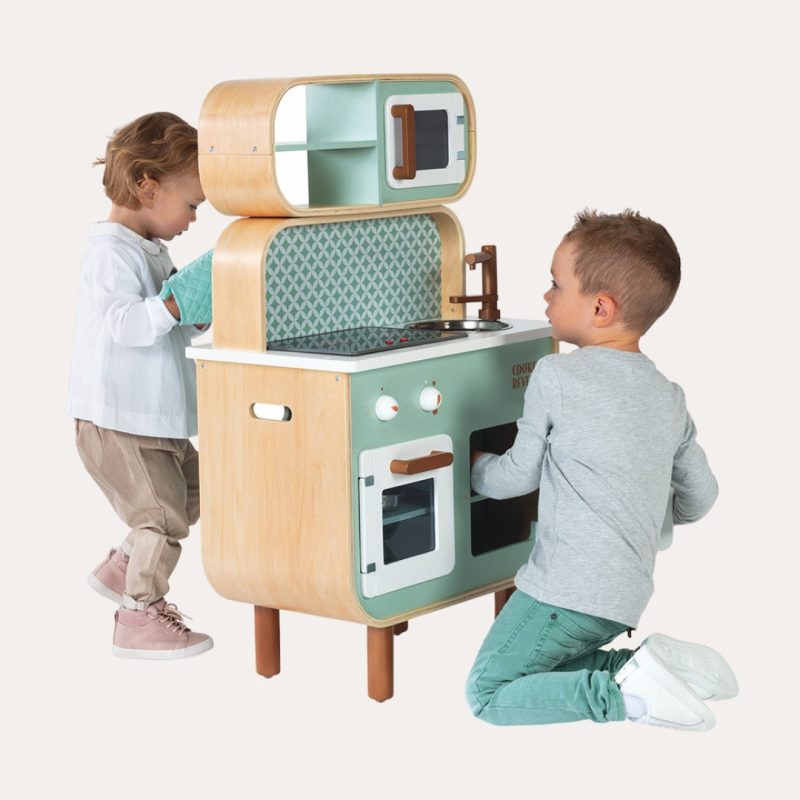 Big Cooker Reverso Retro Wooden Kitchen Educational Toys