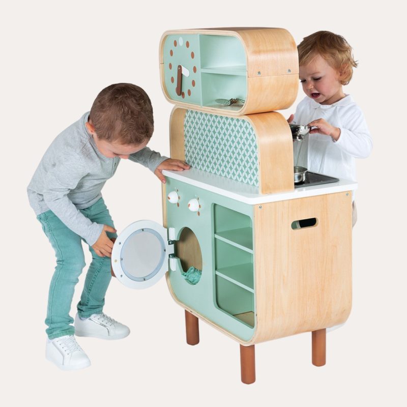 Big Cooker Reverso Retro Wooden Kitchen Educational Toys