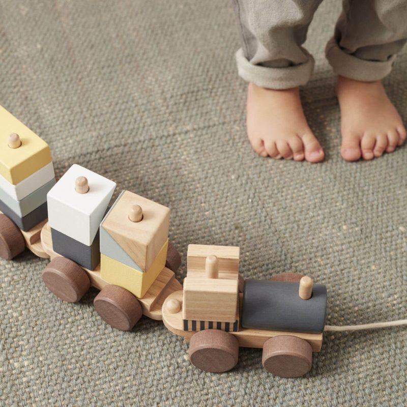 Block Train Natural Educational Toys