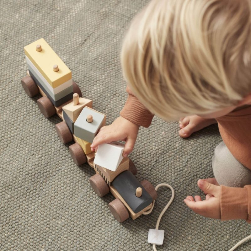 Block Train Natural Educational Toys