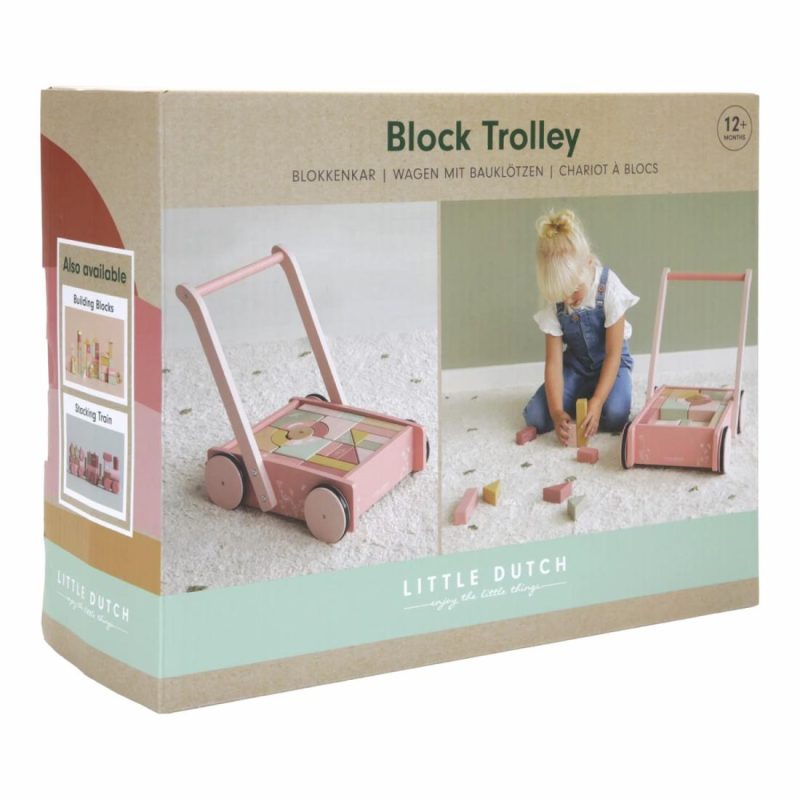 Block Trolley – Flowers Activity Toys