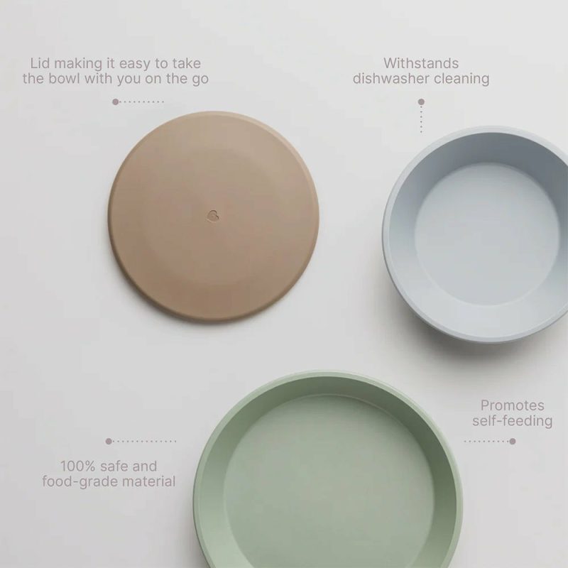 Complete Mealtime Set – Blush Dinner Plates, Bowls