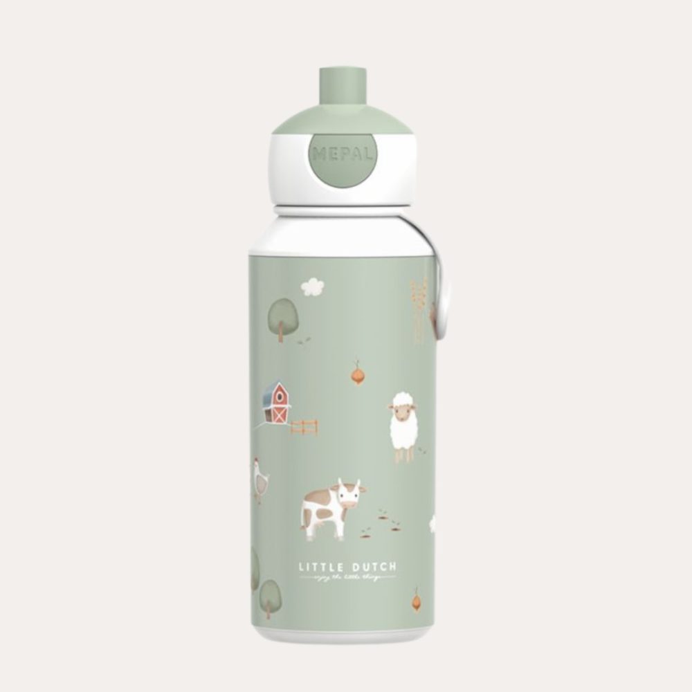 Drinking Bottle Pop-Up – Little Farm (400Ml) Meal Time