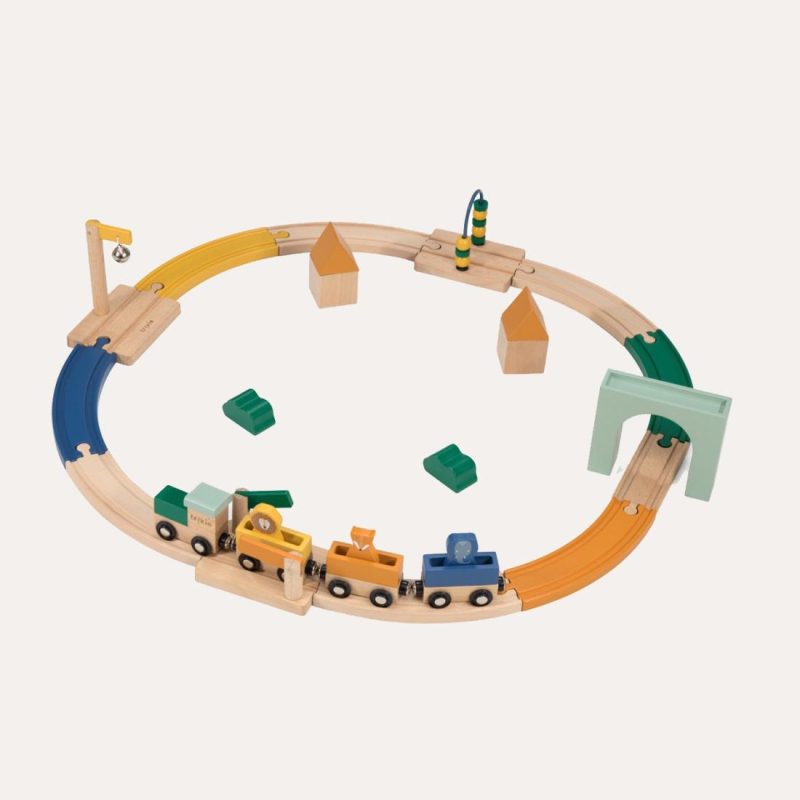 Fsc Wooden Railway Set Educational Toys