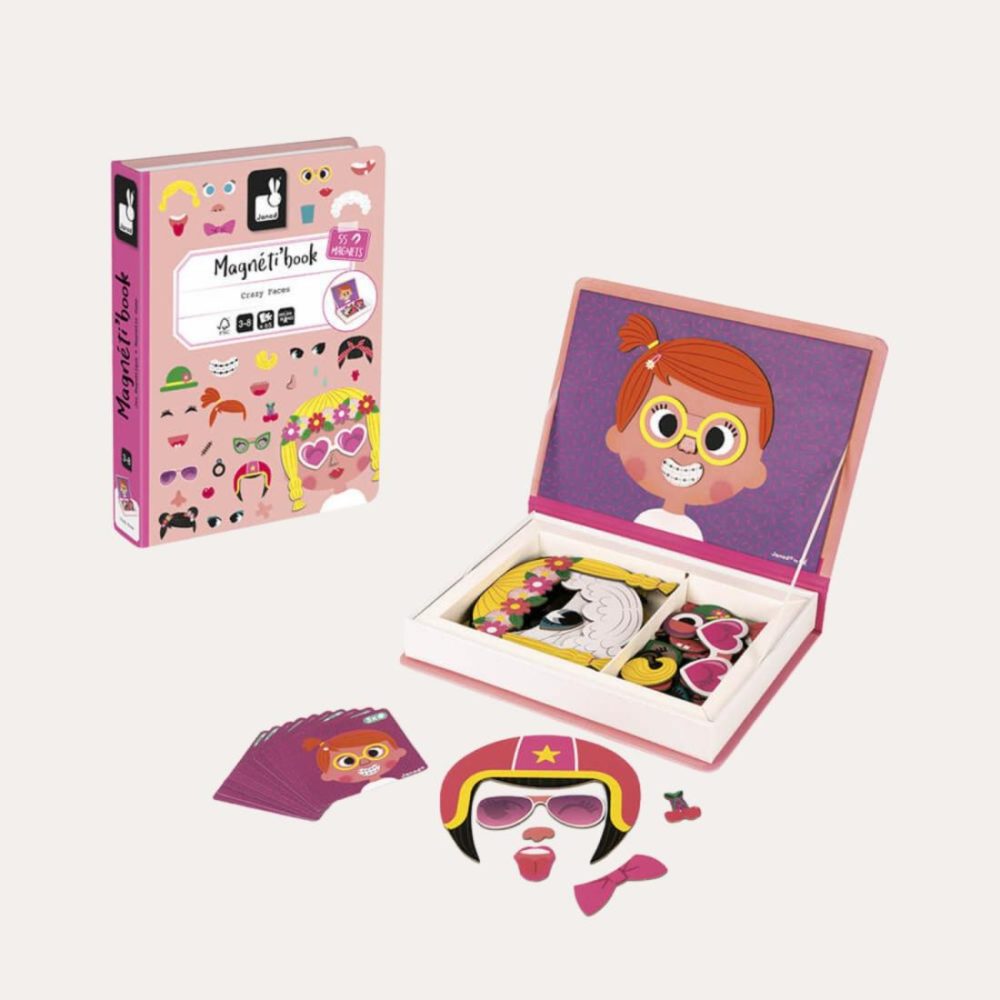 Girl’s Crazy Faces Magneti’Book Educational Toys