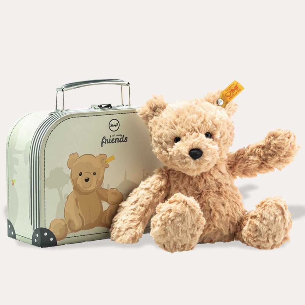 Jimmy Teddy Bear Light Brown Suitcase Plush Toy, 25Cm Nursery & Baby