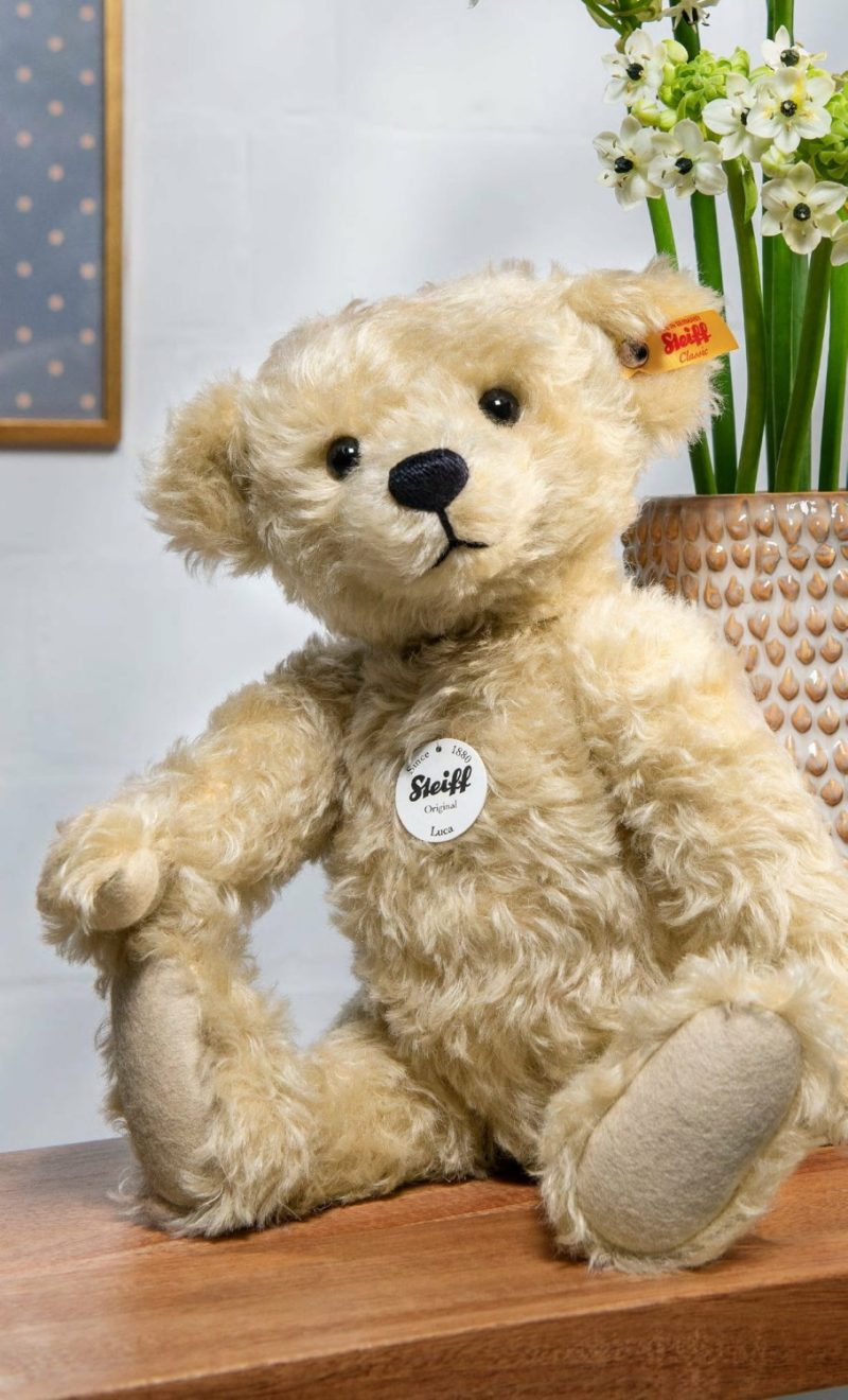 Luca Mohair Teddy Bear Antique Blond, 35Cm Nursery & Baby