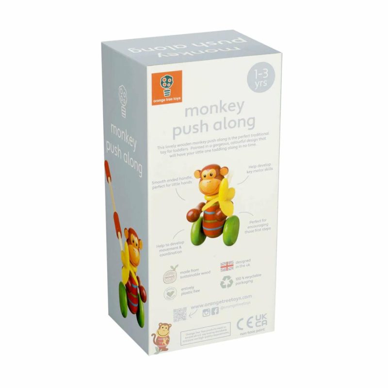 Monkey Boxed Push Along Educational Toys