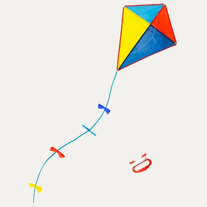 Multi-Coloured Diamond Kite Activity Toys