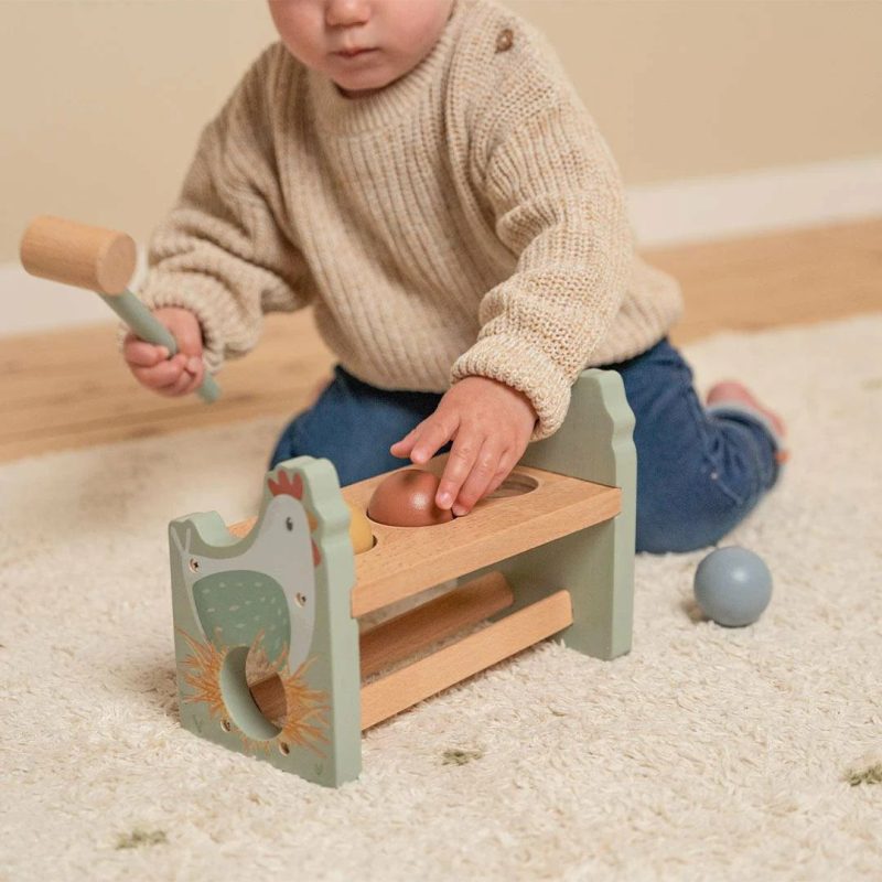 Pounding Bench With Rolling Balls – Little Farm Educational Toys