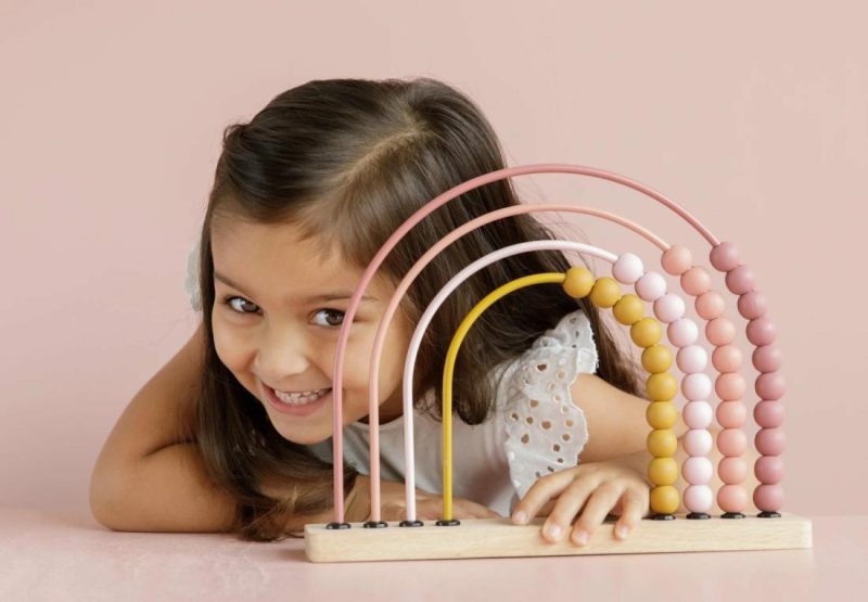 Rainbow Abacus – Pink Educational Toys