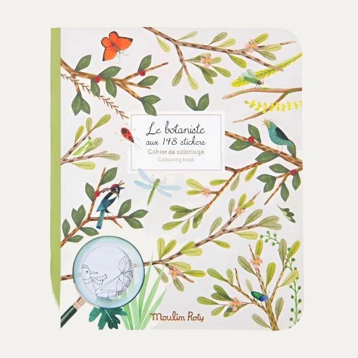 The Botanist Colouring Book And Stickers Set Colouring Books, Drawing & Painting