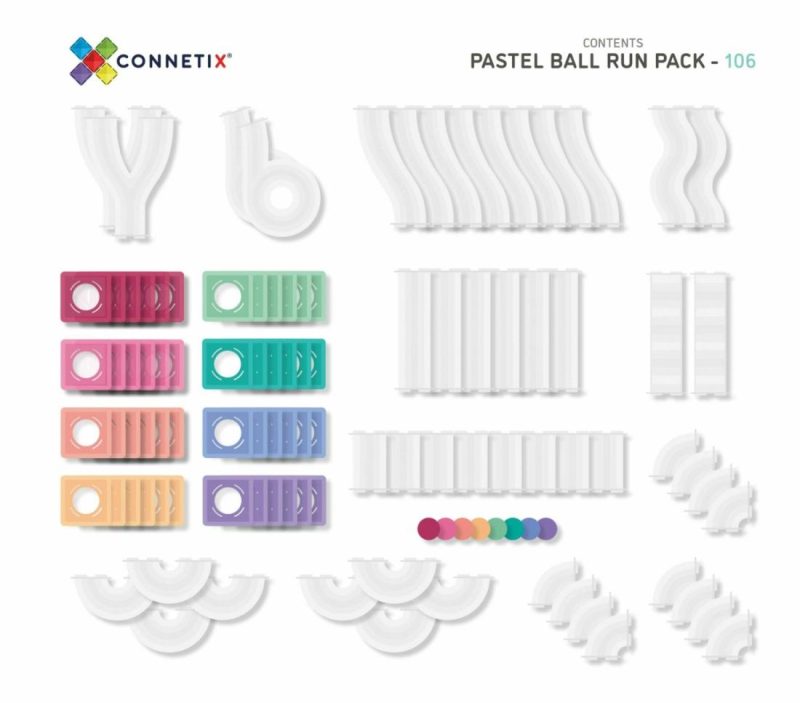 Tiles Pastel Ball Run Pack (106 Pcs) Activity Toys