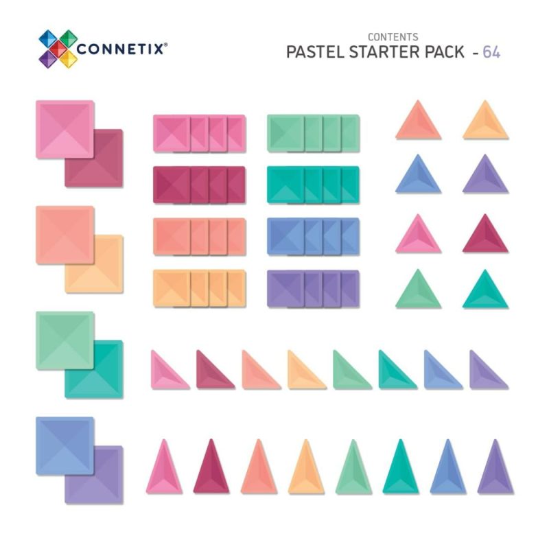 Tiles Pastel Starter Pack (64 Pcs) Activity Toys