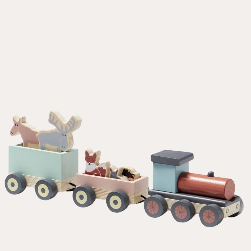 Train With Animals Educational Toys