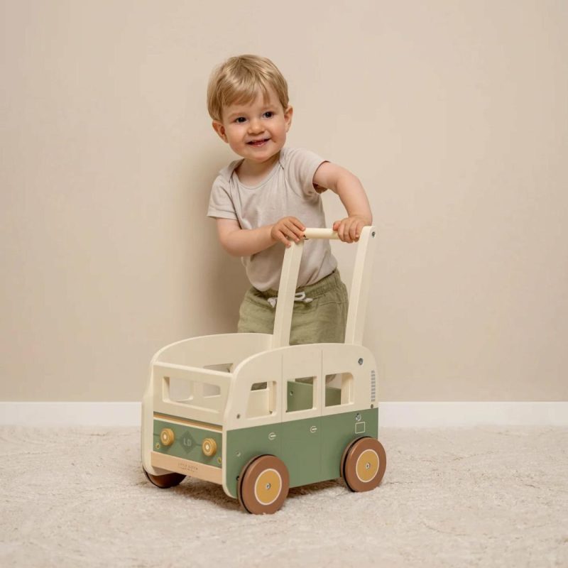 Vintage Push-Along Walker Wagon Activity Toys