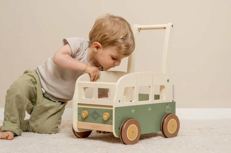 Vintage Push-Along Walker Wagon Activity Toys