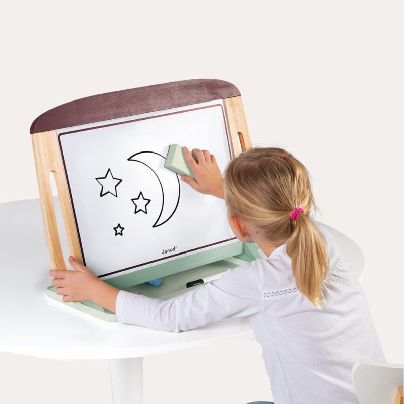 White And Blackboard Table Activity Toys