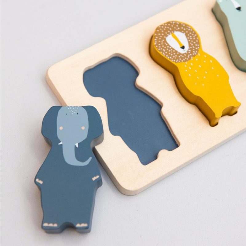 Wooden Animal Shape Puzzle Activity Toys