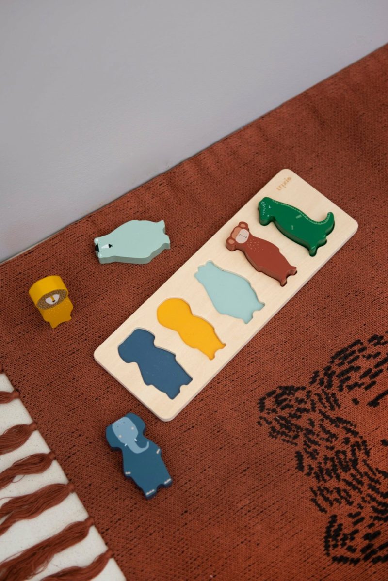 Wooden Animal Shape Puzzle Activity Toys