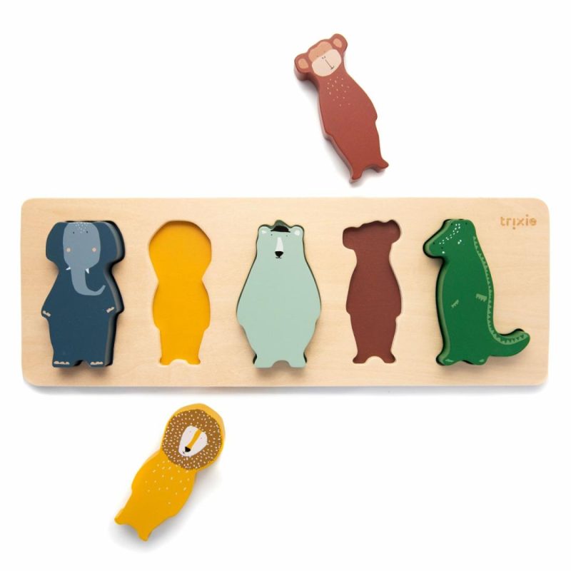 Wooden Animal Shape Puzzle Activity Toys