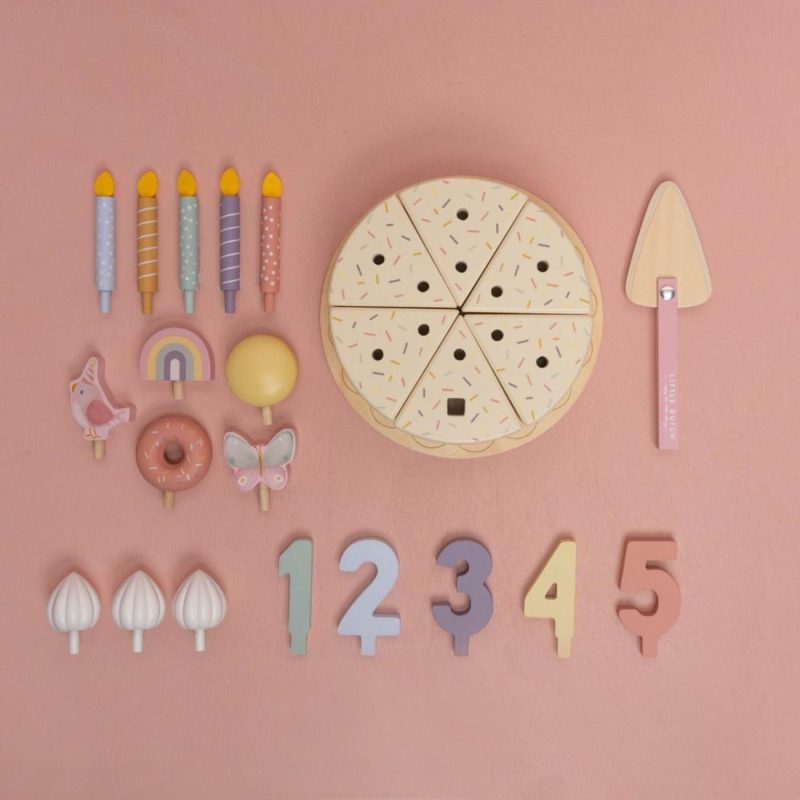 Wooden Birthday Cake Pink (26 Pcs) Educational Toys