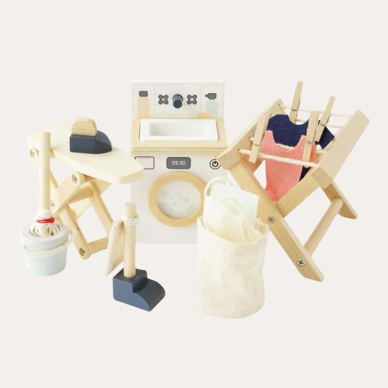 Wooden Dolls House Laundry Room Set Doll Houses