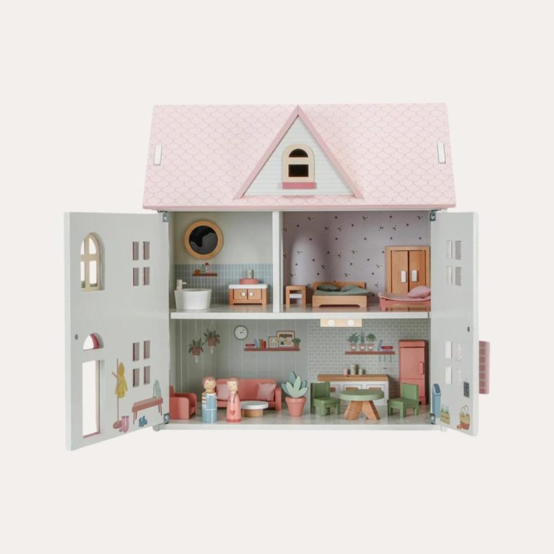 Wooden Dolls House With Furniture Doll Houses