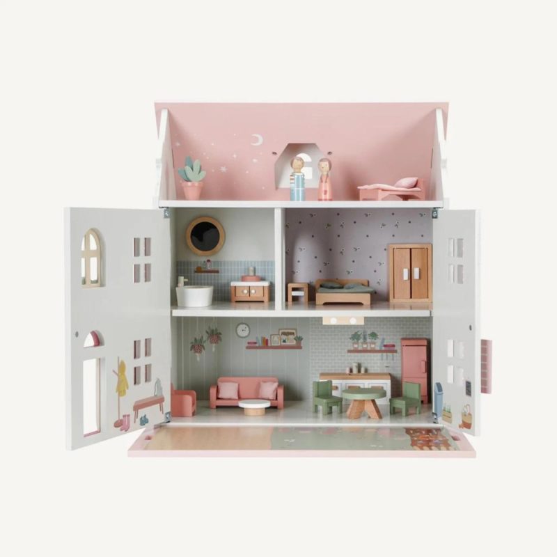 Wooden Dolls House With Furniture Doll Houses