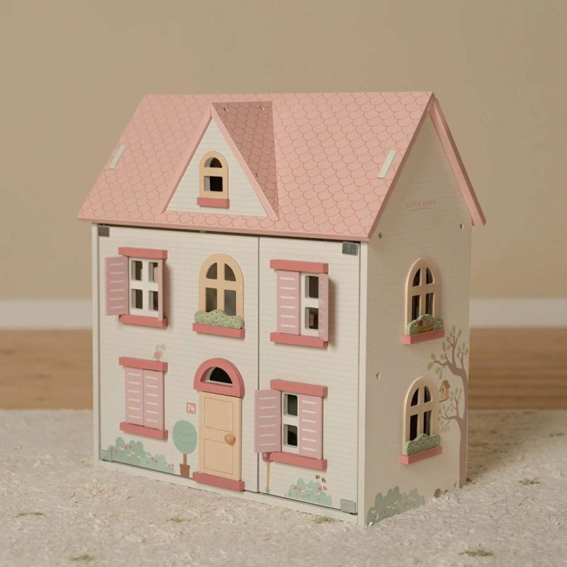 Wooden Dolls House With Furniture Doll Houses