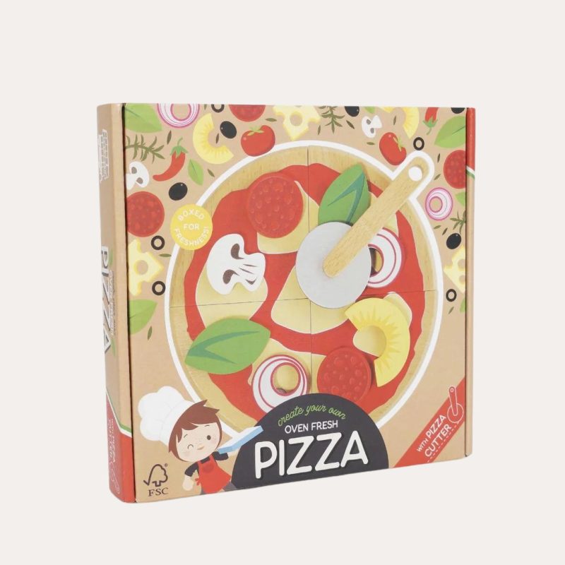 Wooden Pizza & Cutter Educational Toys