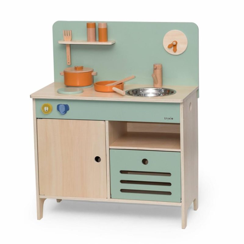 Wooden Play Kitchen Educational Toys