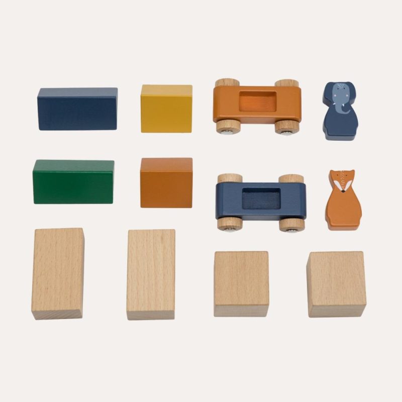 Wooden Road Puzzle With Accessories Educational Toys