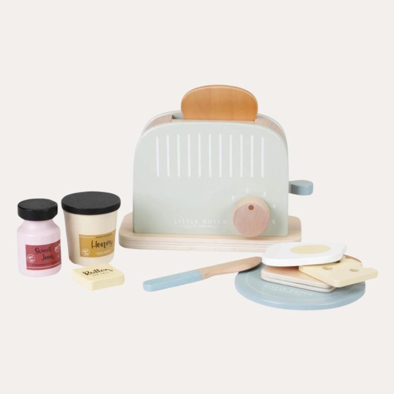 Wooden Toaster And Accessories Educational Toys