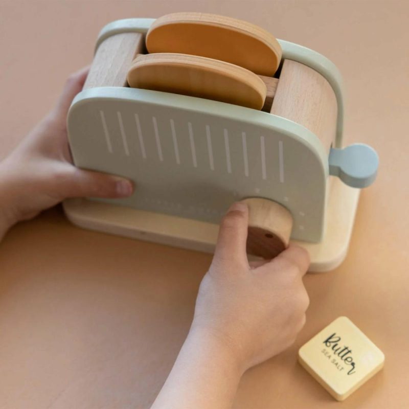 Wooden Toaster And Accessories Educational Toys