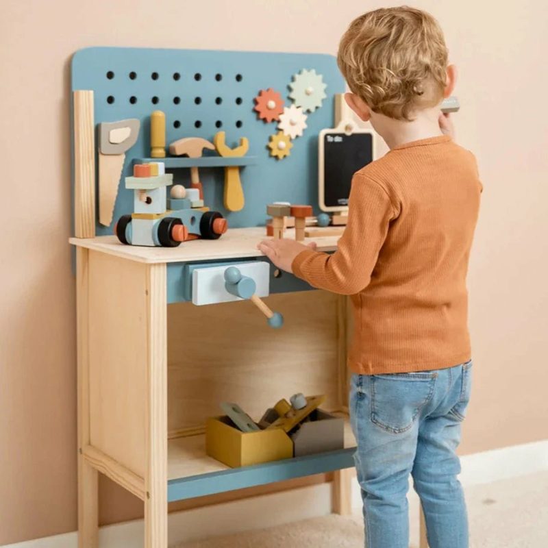 Wooden Tool Play Workbench Educational Toys