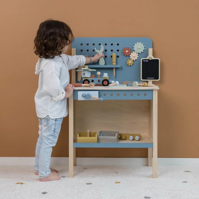 Wooden Tool Play Workbench Educational Toys