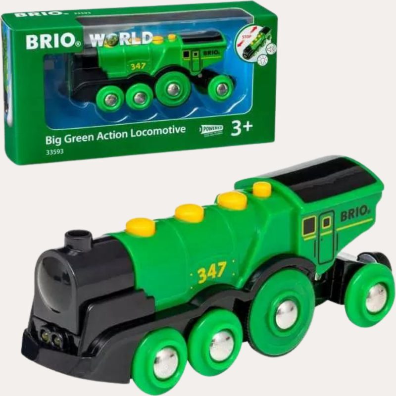 World Big Green Action Locomotive Cars, Planes & Transport