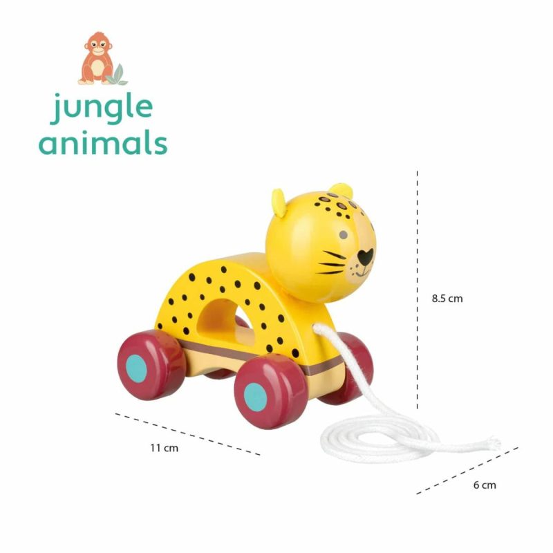 Leopard Pull Along Educational Toys