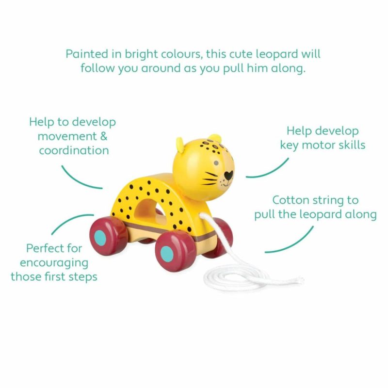 Leopard Pull Along Educational Toys