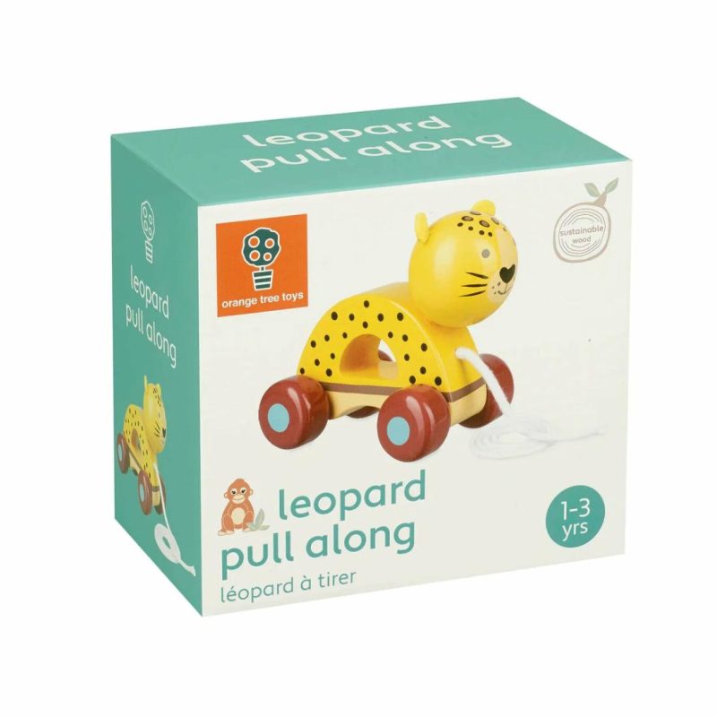 Leopard Pull Along Educational Toys