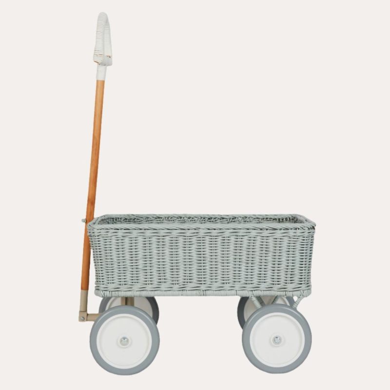 Rattan Wonder Wagon – Vintage Blue Educational Toys