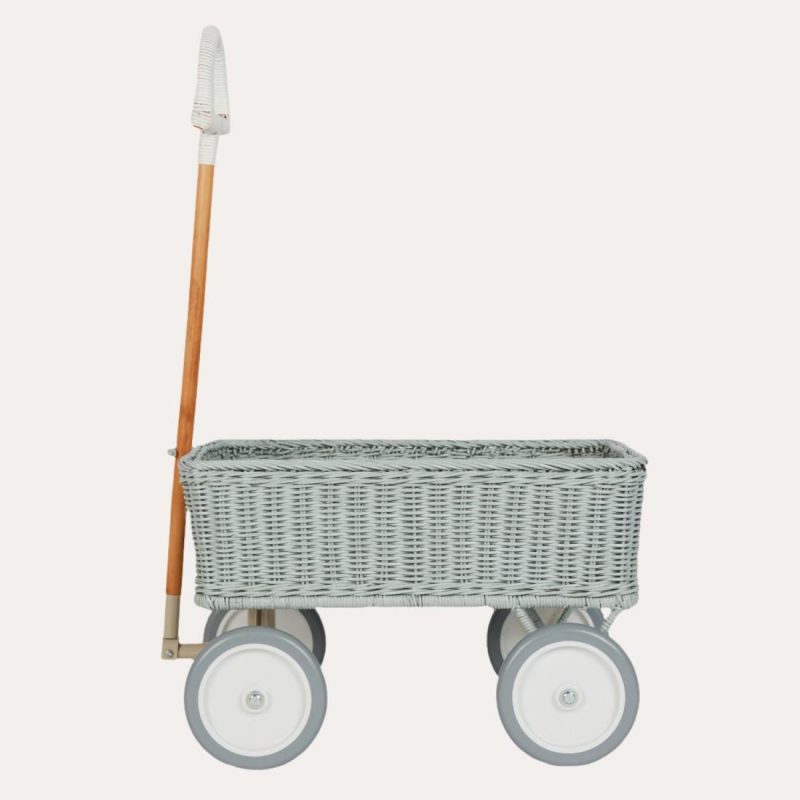 Rattan Wonder Wagon – Vintage Blue Educational Toys