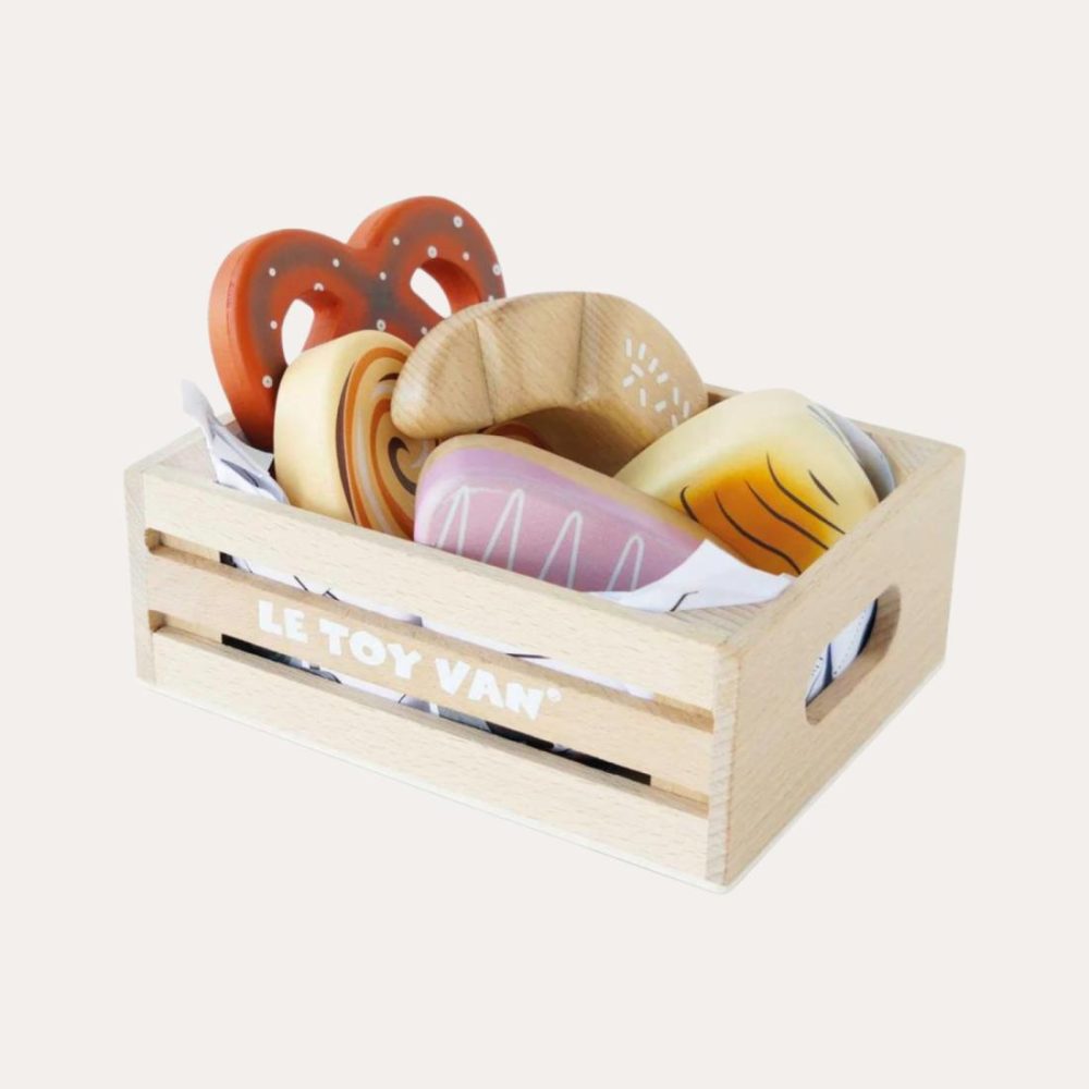 Bakery & Patisserie Wooden Market Crate Educational Toys